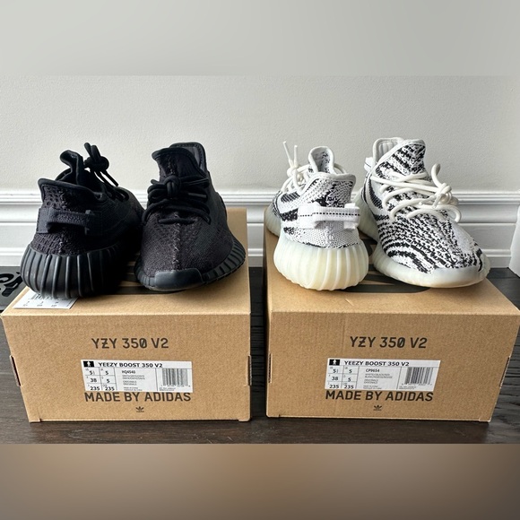 ADIDAS YEEZY 350 V2 ONYX / BOOST 350 V2 ZEBRA - Picture 5 of 5